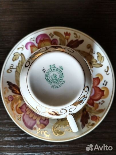 Фарфор СССР чайные пары 