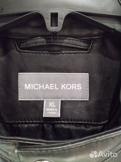 Michael kors кожаная куртка мужская