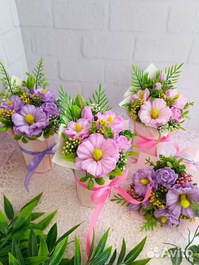 Букет из мыла ручной работы