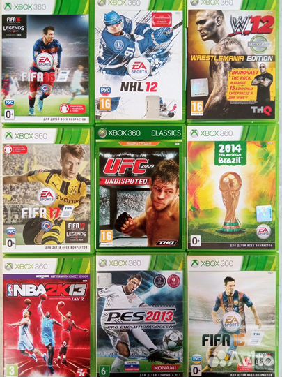 Fifa PES UFC NHL NBA MMA Blitz SSX Skate Tennis