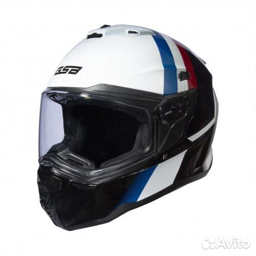 Шлем GSB XP-22 White Blue Red NEW