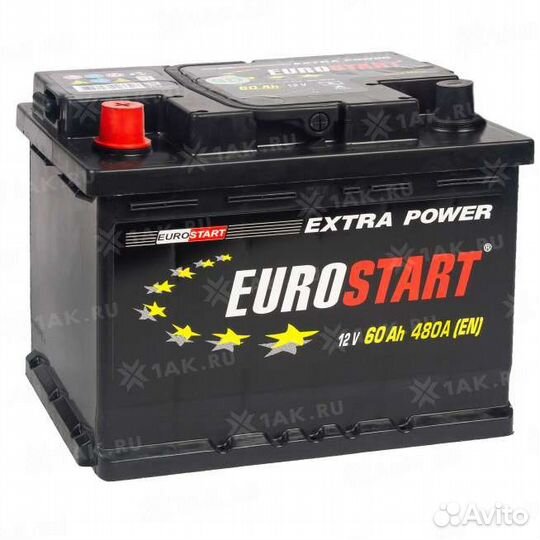 Продам аккумулятор eurostart 55 ah 480