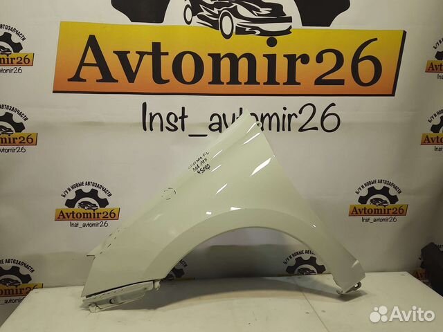 Крыло левое Granta fl бел