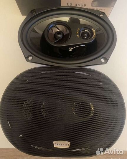 Колонки динамики в авто овалы Graffiti 6/9 bass