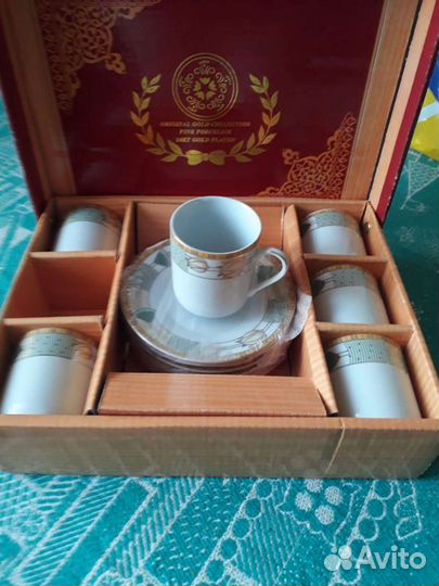 Ваза конфетница, кофейный сервиз, чайная пара