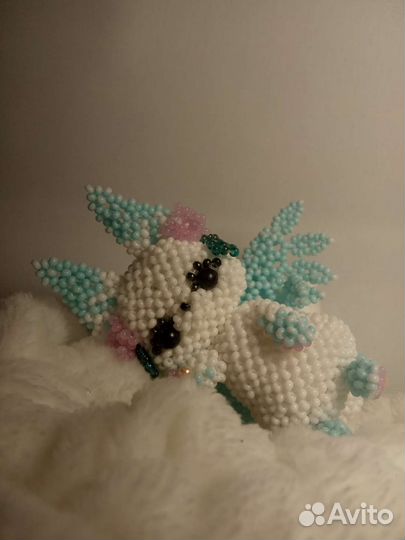 Амигуруми из бисера Минто(из стикеров вк)