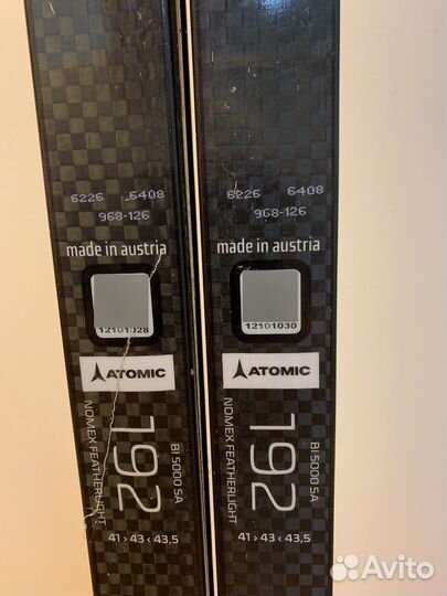 Лыжи беговые коньковые atomic 192 см