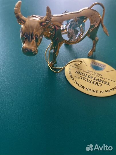 Фигурка бычка. Кристалл Svarovski