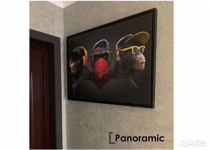 Оформление картин в багет Плавающие рамки