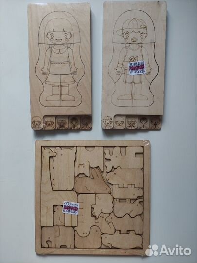 Пазлы деревянные конструктор нейродоска
