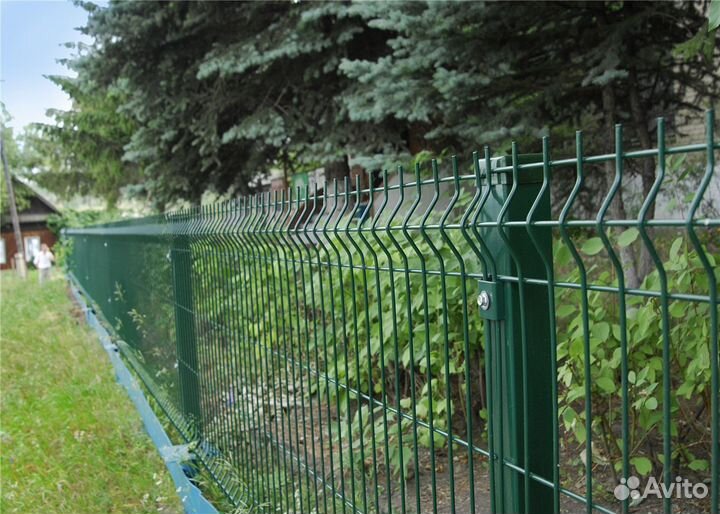 Сетка для забора 3д