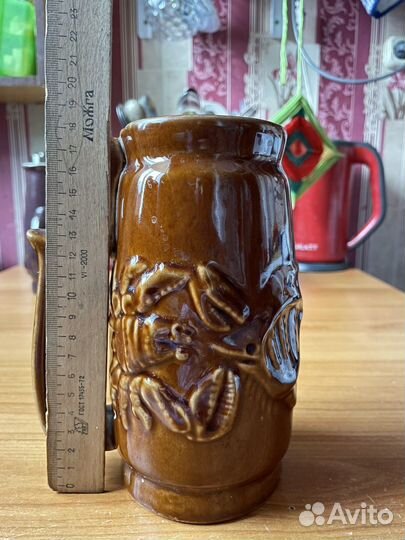 Кружка пивная и вазочки глиняные СССР
