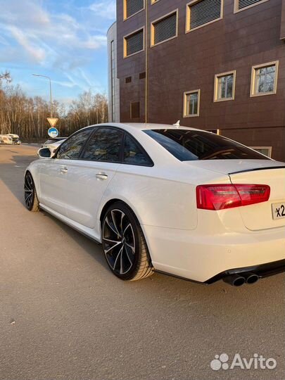 Сплиттер заднего бампера Audi A6 C7 2011-2018