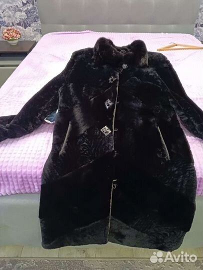 Мутоновая шуба размер 48