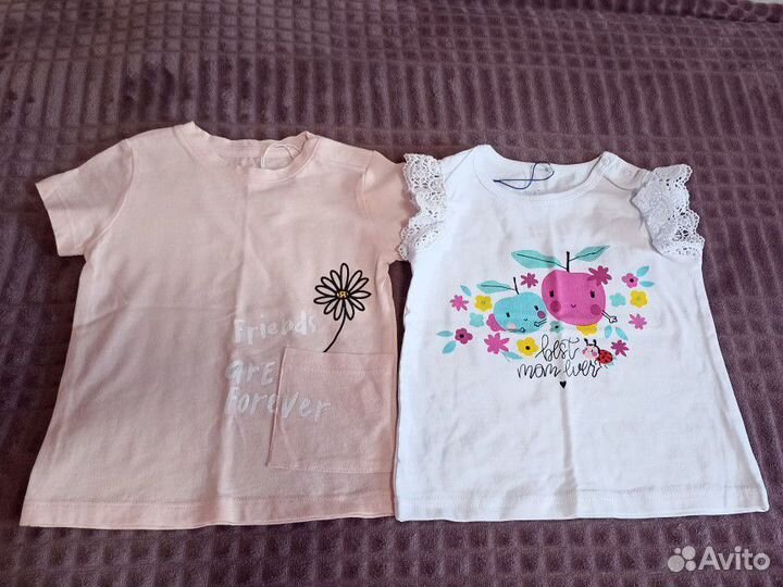 Новые Футболки детские р80