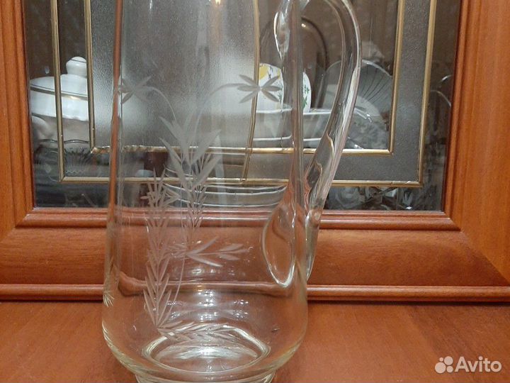 Кувшин. Стекло с рисунком СССР