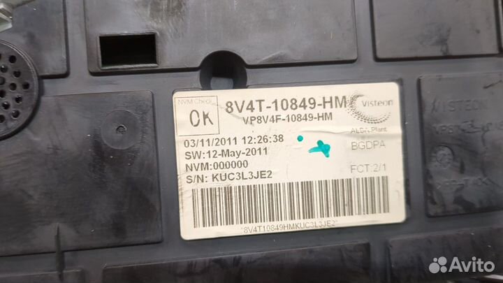 Щиток приборов Ford Kuga, 2011