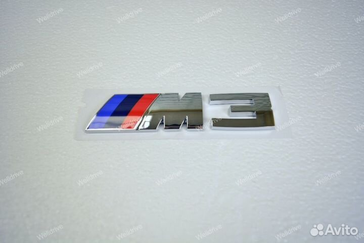 Шильдик M3 BMW 3 GT F34 серебристый