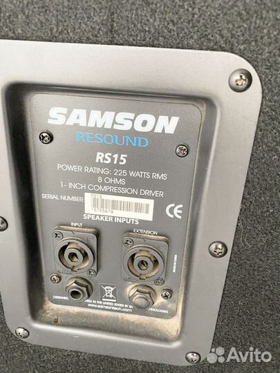 Колонки Samson RS15 + усилитель Samson Servo 600