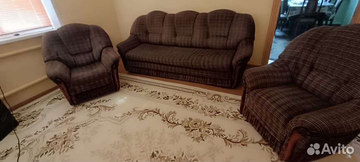 Диван и 2 кресла бу