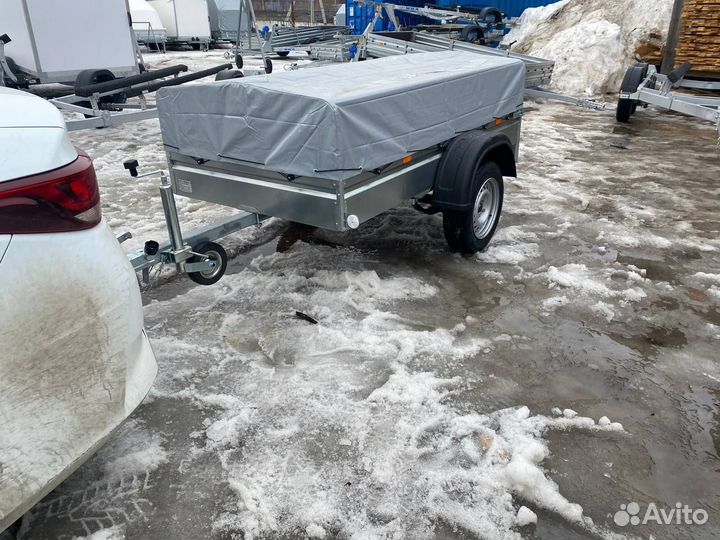 Прицеп 00.002 легковой с тентом 53 см. Небольшой