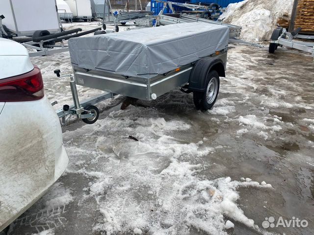 Прицеп 00.002 легковой с тентом 53 см. Небольшой