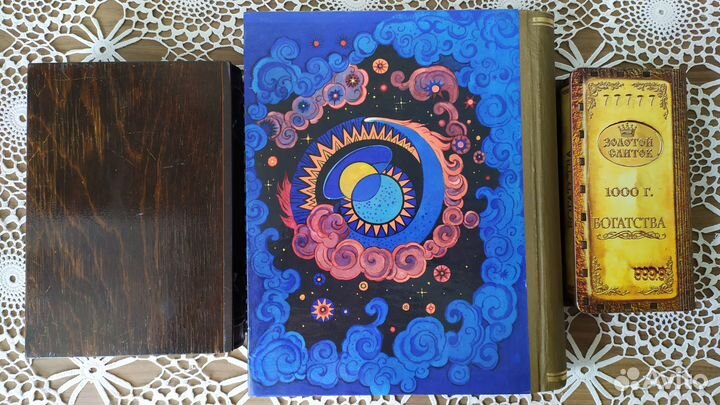 Шкатулки деревянные СССР резные роспись