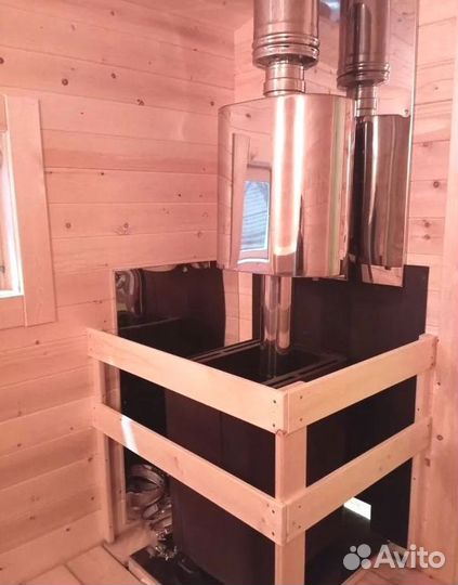 Kapкасная баня 5 метров на 2.4 м пoд ключ