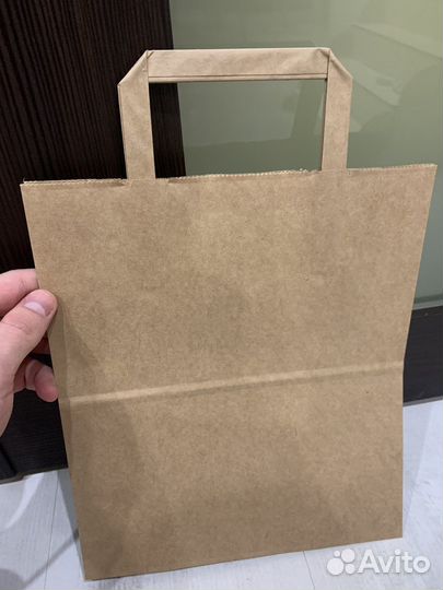 Крафтовые пакеты с ручками
