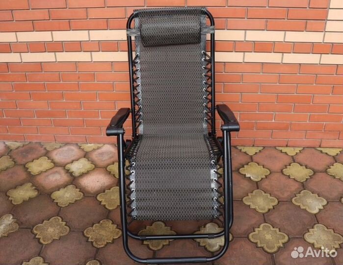 Кресло шезлонг лежак с подголовником