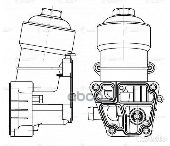 Корпус маслоохладителя VW Golf VI (08),Tiguan