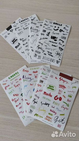 Наклейки со странами для ежедневника маркер pigma