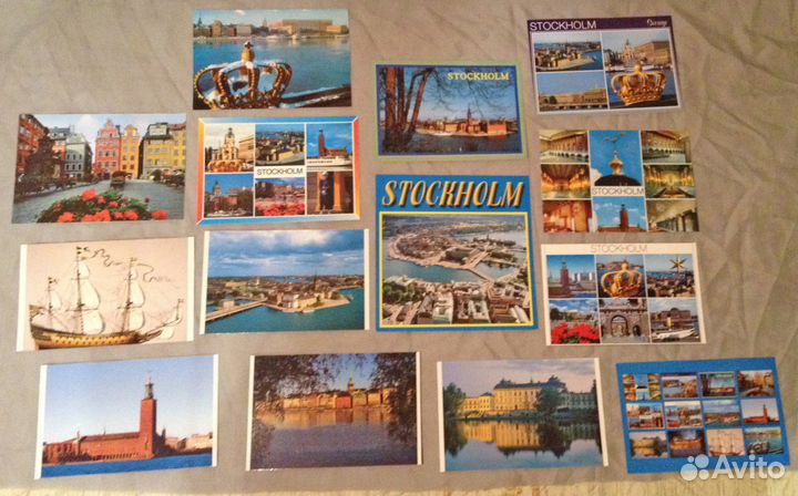 Открытки:Рим-Ватикан-Стокгольм-Майорка-Бремен и др