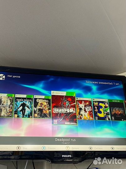 Xbox360s 320gb + 57 игр