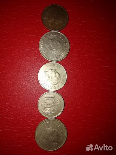 Монеты турецкие лиры