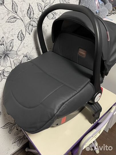 Коляска 3 в 1 lux mom экокожа