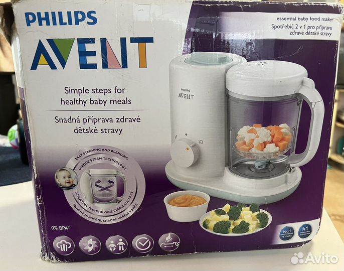 Пароварка блендер philips avent 2 в 1