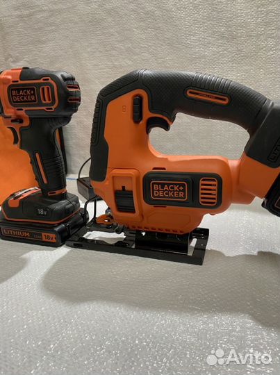 Аккумуляторный лобзик black+decker и шуруповёрт