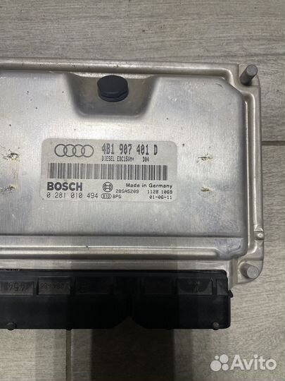 Эбу двигателя 4B1907401D Ауди А6 С5