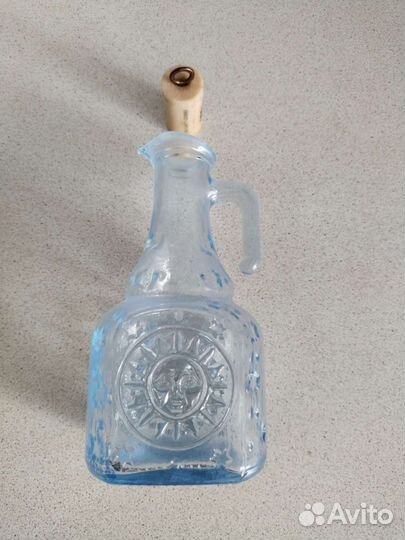 Графин синее стекло СССР