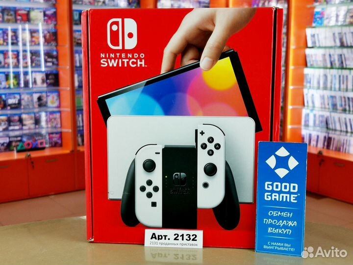 Nintendo Switch oled 64Gb. Новая. Гарантия 3 мес