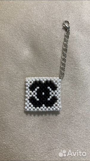 Сумка из бусин «chanel» + брелок
