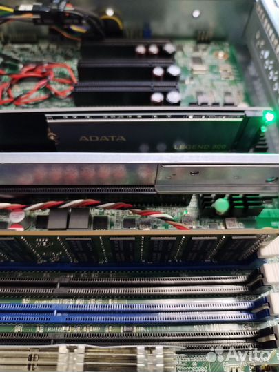 Адаптер M.2 nvme на PCI Express 3,0 в сервер 1U