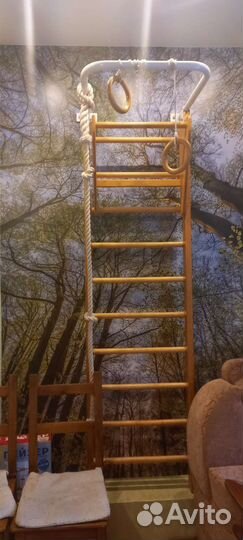 Шведская стенка деревянная бу