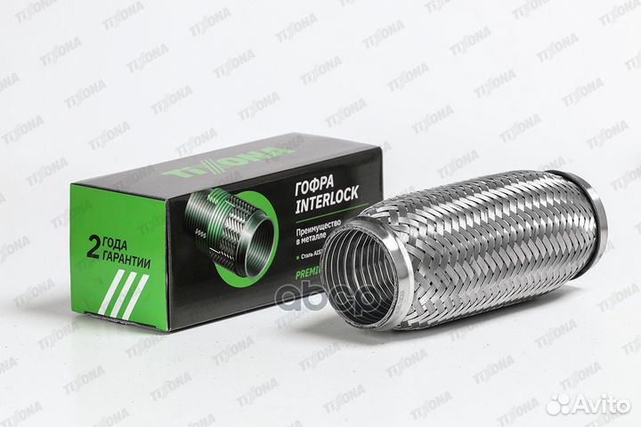 Гофра 60 200 (aisi 304 with interlock) tixona 61