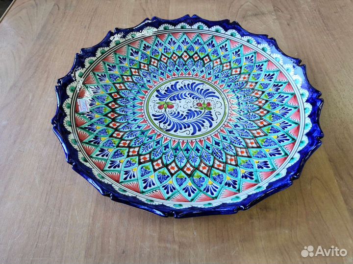 Тарелка-ляган резной 32см