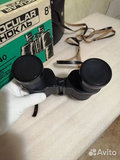 Бинокль СССР тенто бпц 8 х 40. Отличный. Не двоит