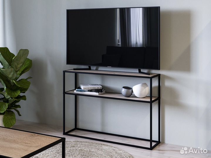 Стойка под телевизор с 2 полками