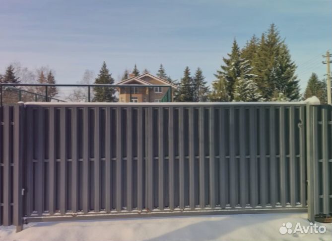 Откатные ворота на заказ 4,3*2