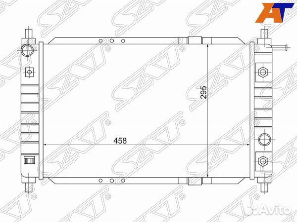 Радиатор chevrolet, daewoo, daewoo matiz, daewoo m
